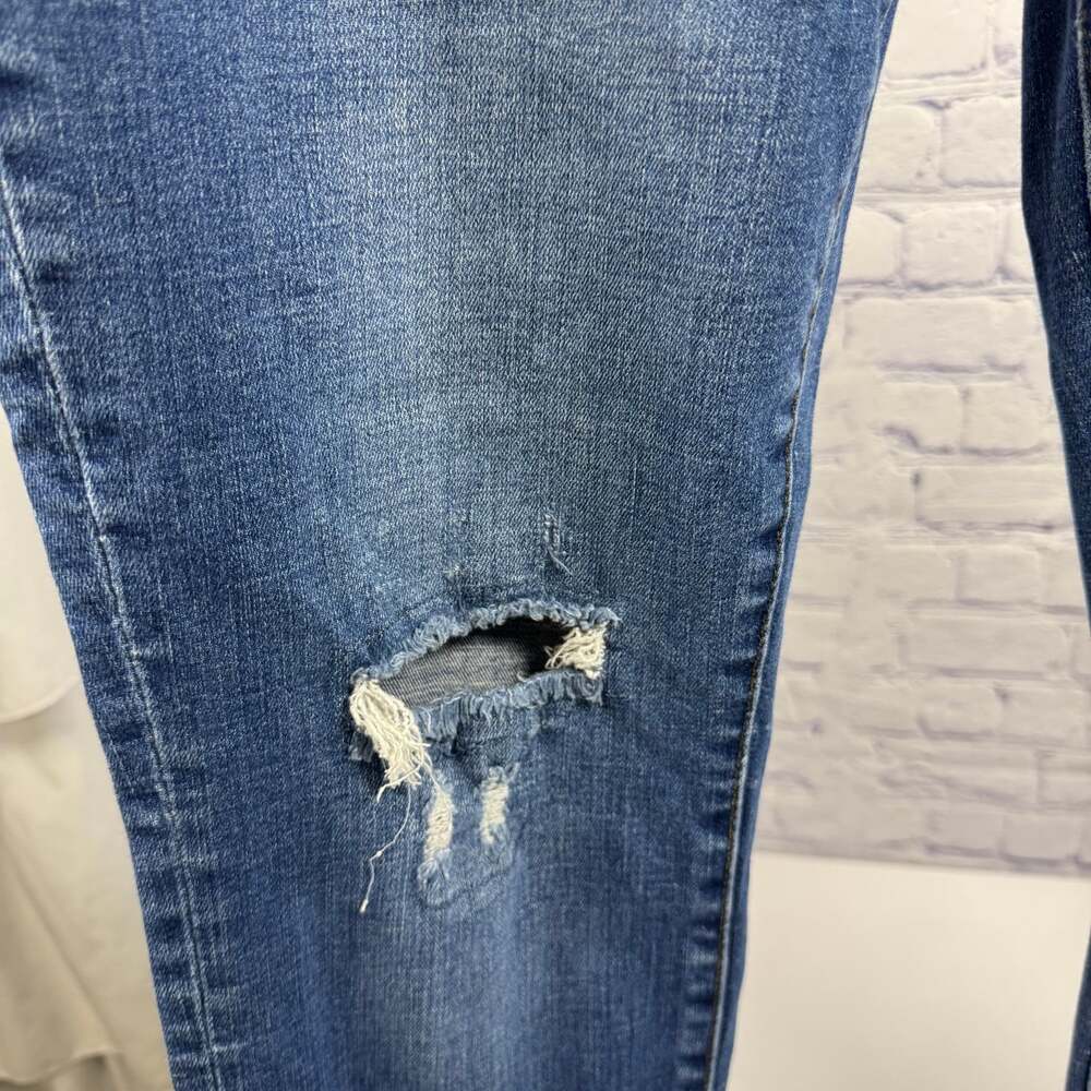 Judy Blue Distressed Blue Jeans Size 11/30 - Picture 3 of 7